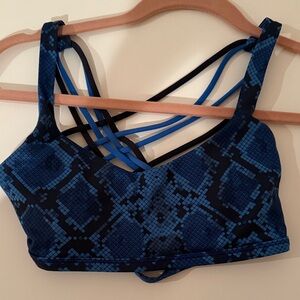 Lululemon Athletica Blue Strappy Sports Bra